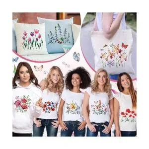 12 hojas de calcomanías para planchar con flores_5