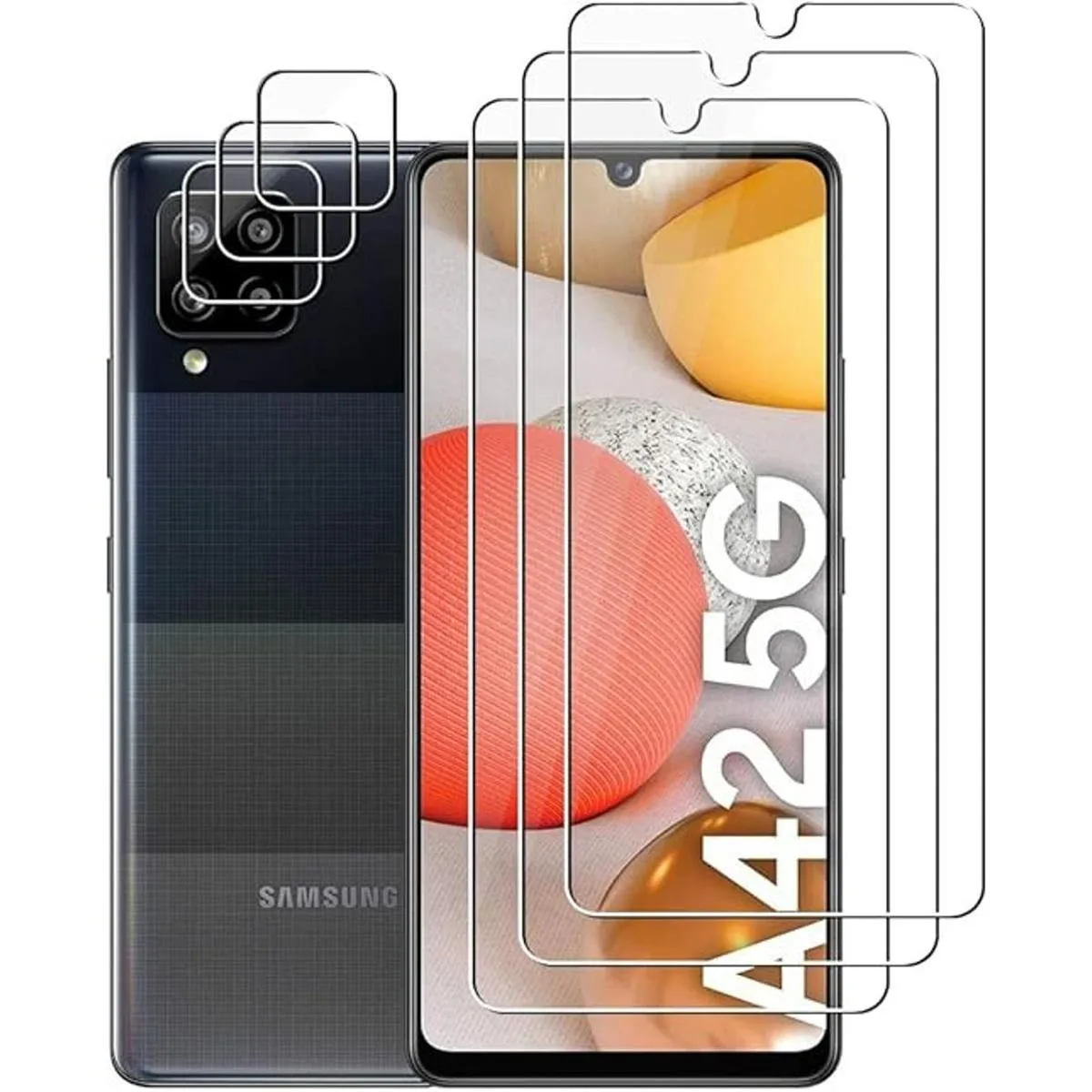 33 para Samsung Galaxy A42 5G paquete de 3 Protector_1