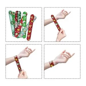 CCINEE 48 pulseras de Navidad pulseras de bofetada de_4