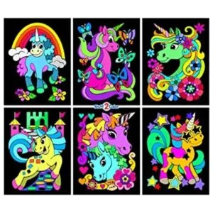 Unicorn Power Paquete de 6 pósteres de terciopelo para_1