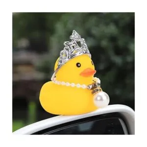 wonuu Adornos de goma de pato para automóvil decoración_4