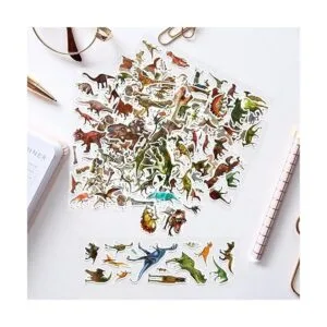 20 hojas de calcomanías realistas de dinosaurio para_6