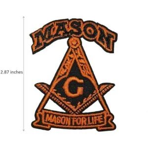 Mason Masonic Mason Parche bordado para planchar diseño_2