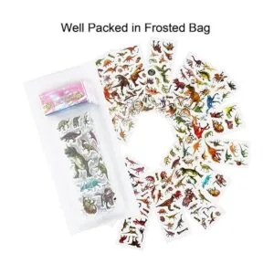 20 hojas de calcomanías realistas de dinosaurio para_7