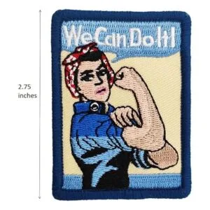 Parche bordado de Rosie The Riveter para coser o coser en_2