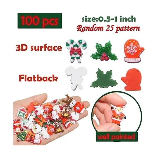 HADDIY Dijes de resina de Navidad para manualidades 100_3