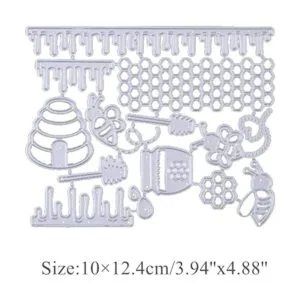 hinana 1000 troqueles de metal con marco de colmena de_2