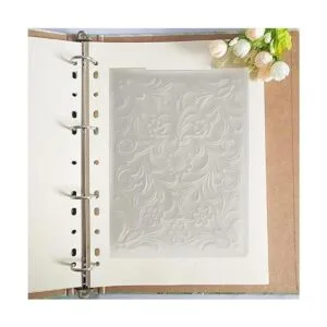 Carpetas de plástico con flores 3D para hacer tarjetas_4