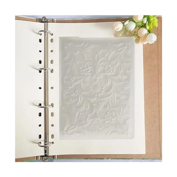 Carpetas de plástico con flores 3D para hacer tarjetas_4