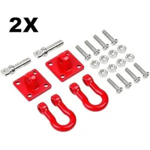 2 juegos de metal para remolques de escalada con gancho de_5