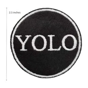 Parche bordado Yolo You Only Live Once para planchar_2