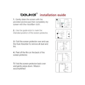 Beukei Protector de pantalla compatible con Motorola Moto_6