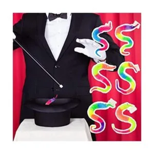 SHENGSEN 6 piezas arco iris gusano mágico juguetes de_1