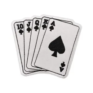 Royal Flush Adhesivo bordado para planchar o coser en_1