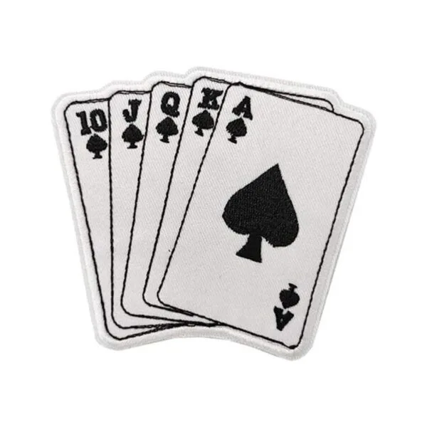 Royal Flush Adhesivo bordado para planchar o coser en_1