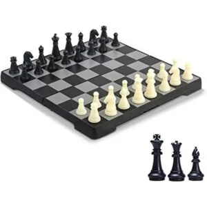 ZeJlo Mini Chess Set 6.5 Portable Folding Chess Board_1
