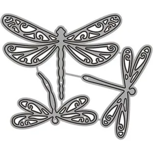 Juego de 3 piezas de hermoso marco de libélulas_6