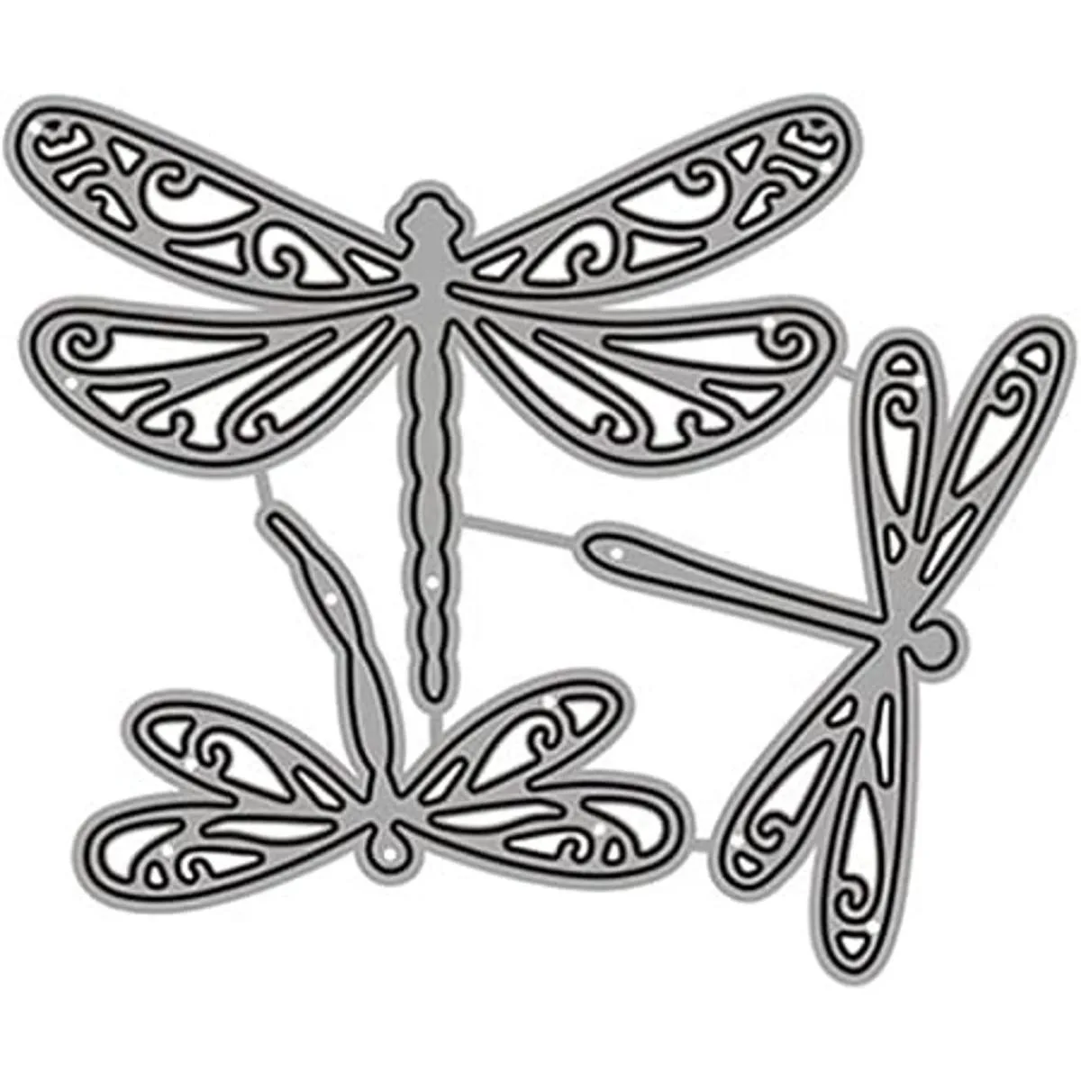 Juego de 3 piezas de hermoso marco de libélulas_6