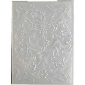 Carpetas de plástico con flores 3D para hacer tarjetas_1