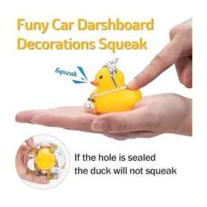 wonuu Adornos de goma de pato para automóvil decoración_6
