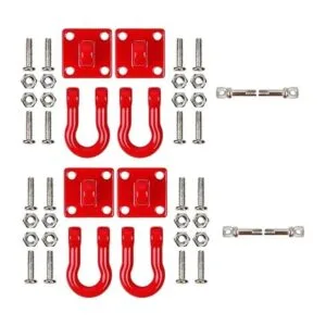 2 juegos de metal para remolques de escalada con gancho de_3