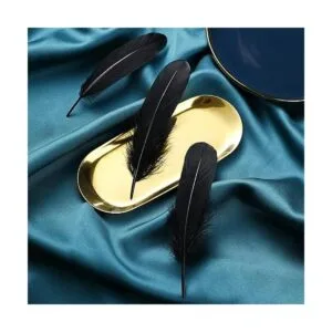 Ballinger Plumas negras para manualidades a granel 120_5
