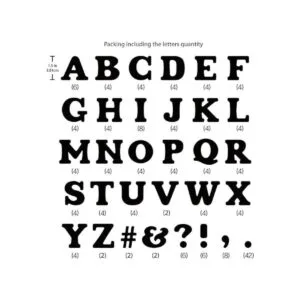magfok Transferencia IronOn letras negro parche para ropa_2