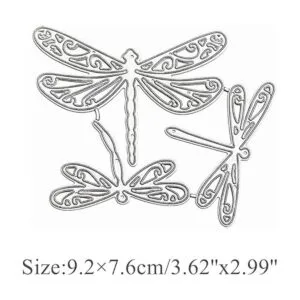 Juego de 3 piezas de hermoso marco de libélulas_2