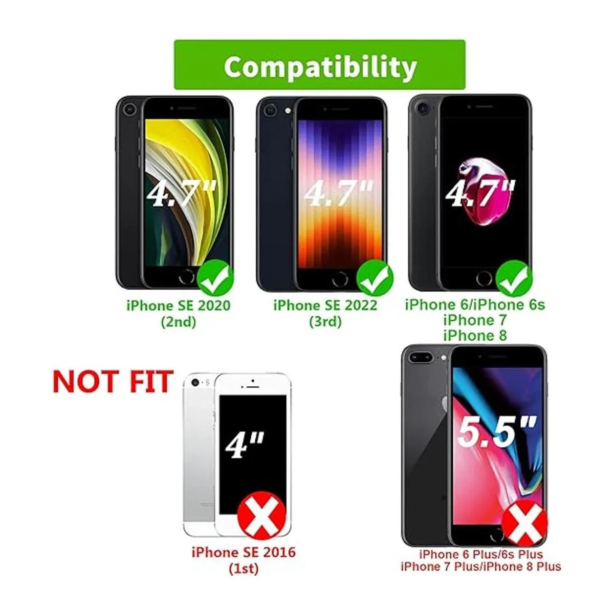 Funda tipo cartera para iPhone SE 2020SE 2022iPhone_5