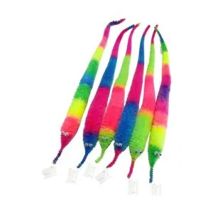 SHENGSEN 6 piezas arco iris gusano mágico juguetes de_2