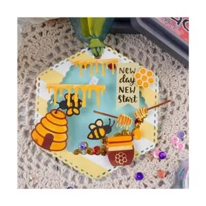 hinana 1000 troqueles de metal con marco de colmena de_3