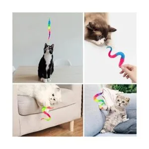 SHENGSEN 6 piezas arco iris gusano mágico juguetes de_6