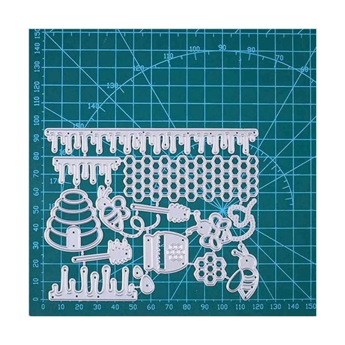 hinana 1000 troqueles de metal con marco de colmena de_6