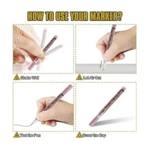 EBOT Rotuladores metálicos dorados oro rosa y plata_3