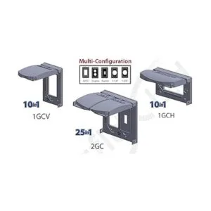 Sealproof 1Gang Cubierta de salida plana de metal_4