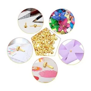 500 sujetadores de latón de papel sujetadores redondos_5