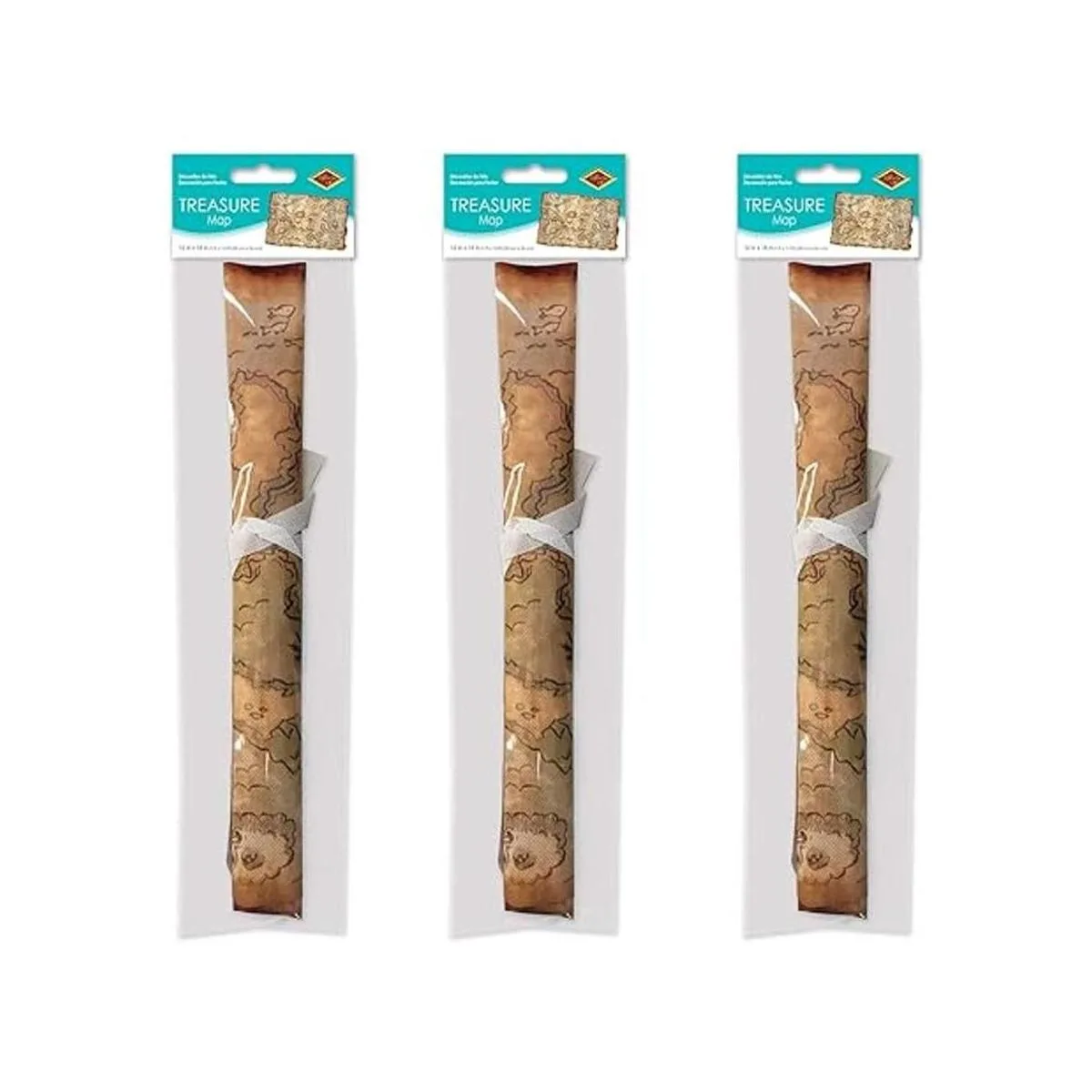 del tesoro pirata de plástico 3 piezas accesorios_2