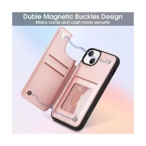 Arae Funda para iPhone 14 Funda tipo cartera con_5