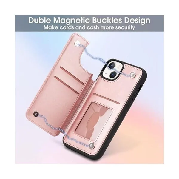 Arae Funda para iPhone 14 Funda tipo cartera con_5