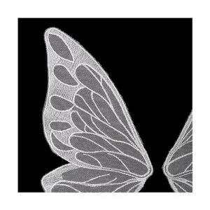 SuiGlory 1 par de apliques de encaje de mariposa adornos_4