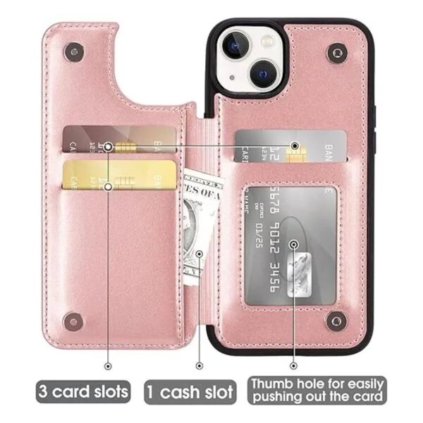 Arae Funda para iPhone 14 Funda tipo cartera con_3