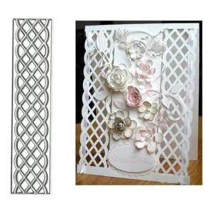 Troqueles de metal con borde de cuadrícula a rayas_3