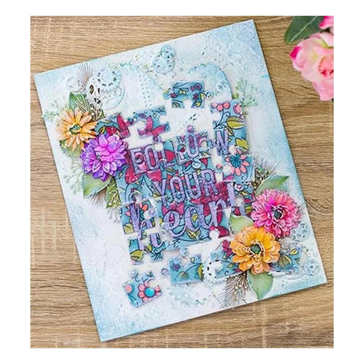 hinana Marco de rompecabezas rectangular de metal_4