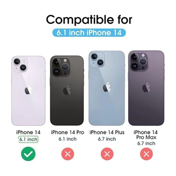 Arae Funda para iPhone 14 Funda tipo cartera con_2