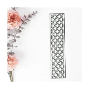 Troqueles de metal con borde de cuadrícula a rayas_5