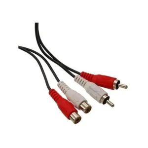 cablesonline 3 ft 2RCA macho a 2RCA hembra rojoAudio_3