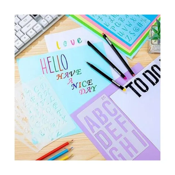 30 plantillas de letras para pintar de 4 x 7 pulgadas_7