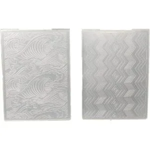 AZSG Carpetas de plástico con diseño de ondas para hacer_1