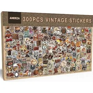 ANERZA 300 calcomanías vintage calcomanías estéticas para_1