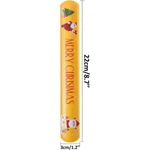 Pulseras de bofetada de Navidad pulsera a presión de_2